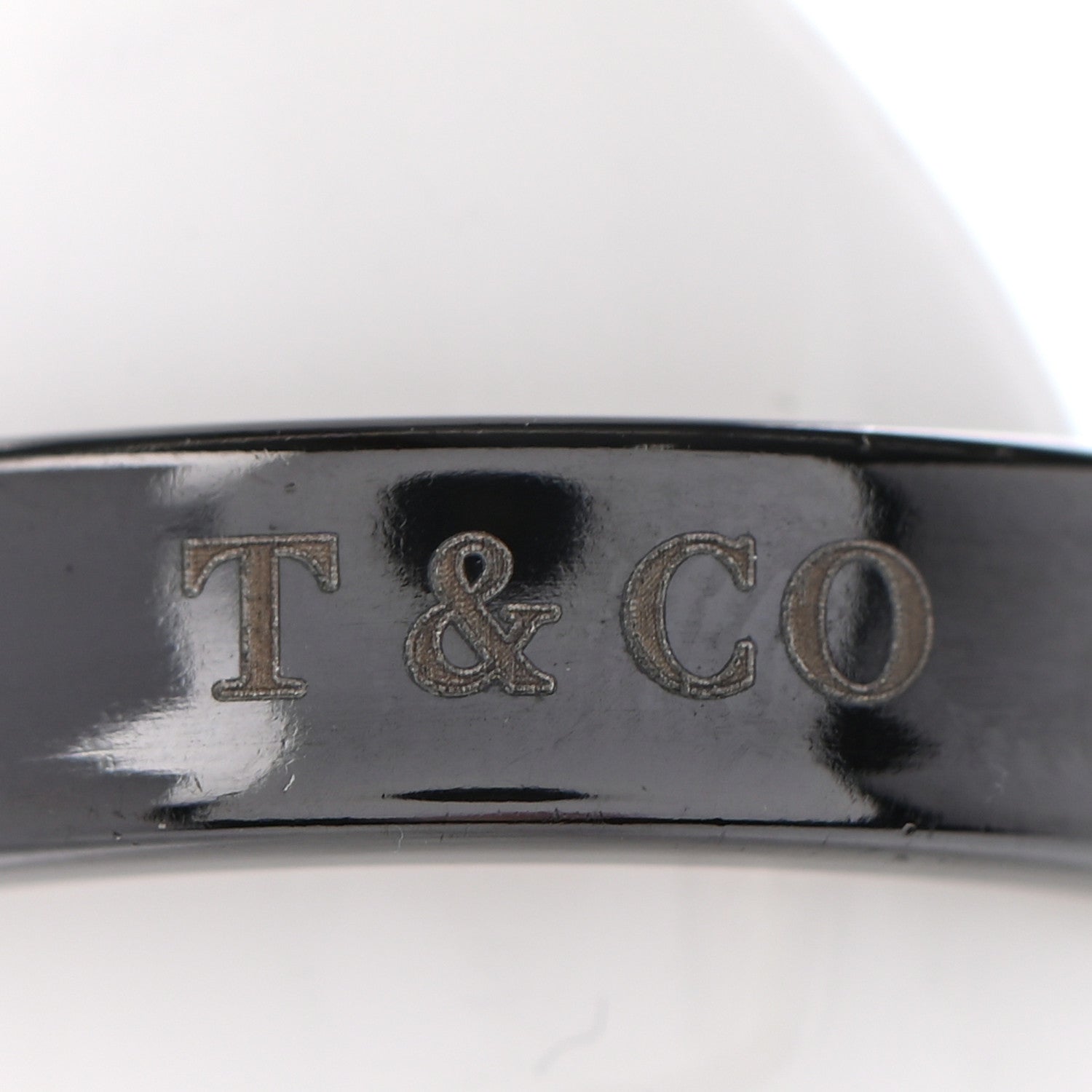 Tiffany Titanium 4mm Narrow 1837 Ring 47 4 8 of 8