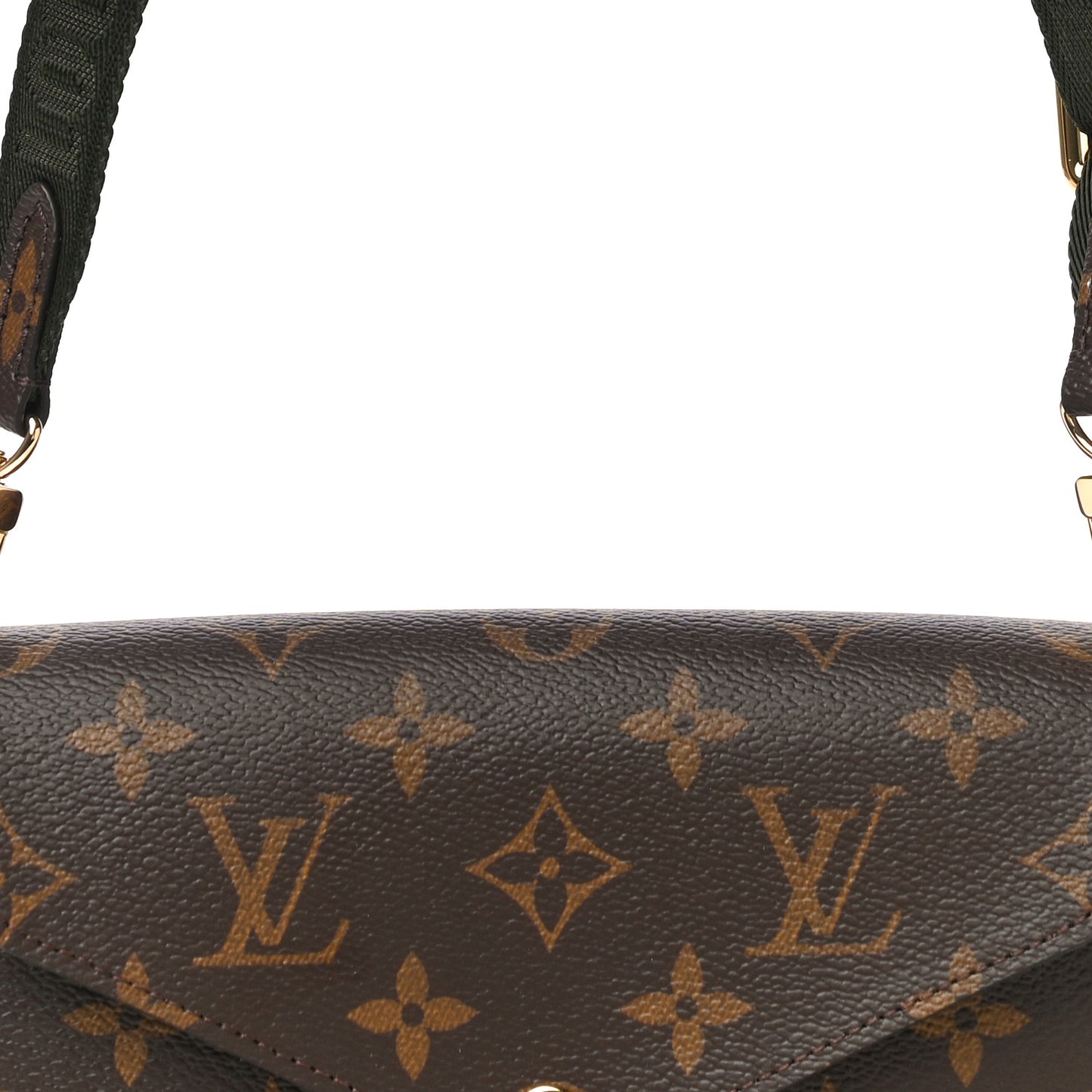 Monogram Felicie Strap & Go Kaki