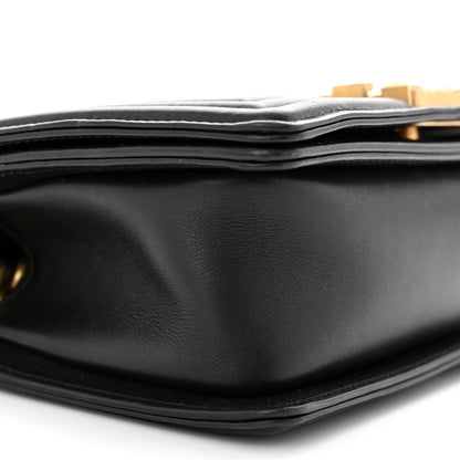 Chanel Calfskin Small Boy Logo Top Handle Flap Black 9 of 12