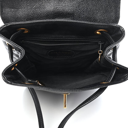Chanel Caviar CC Backpack Black 5 of 9