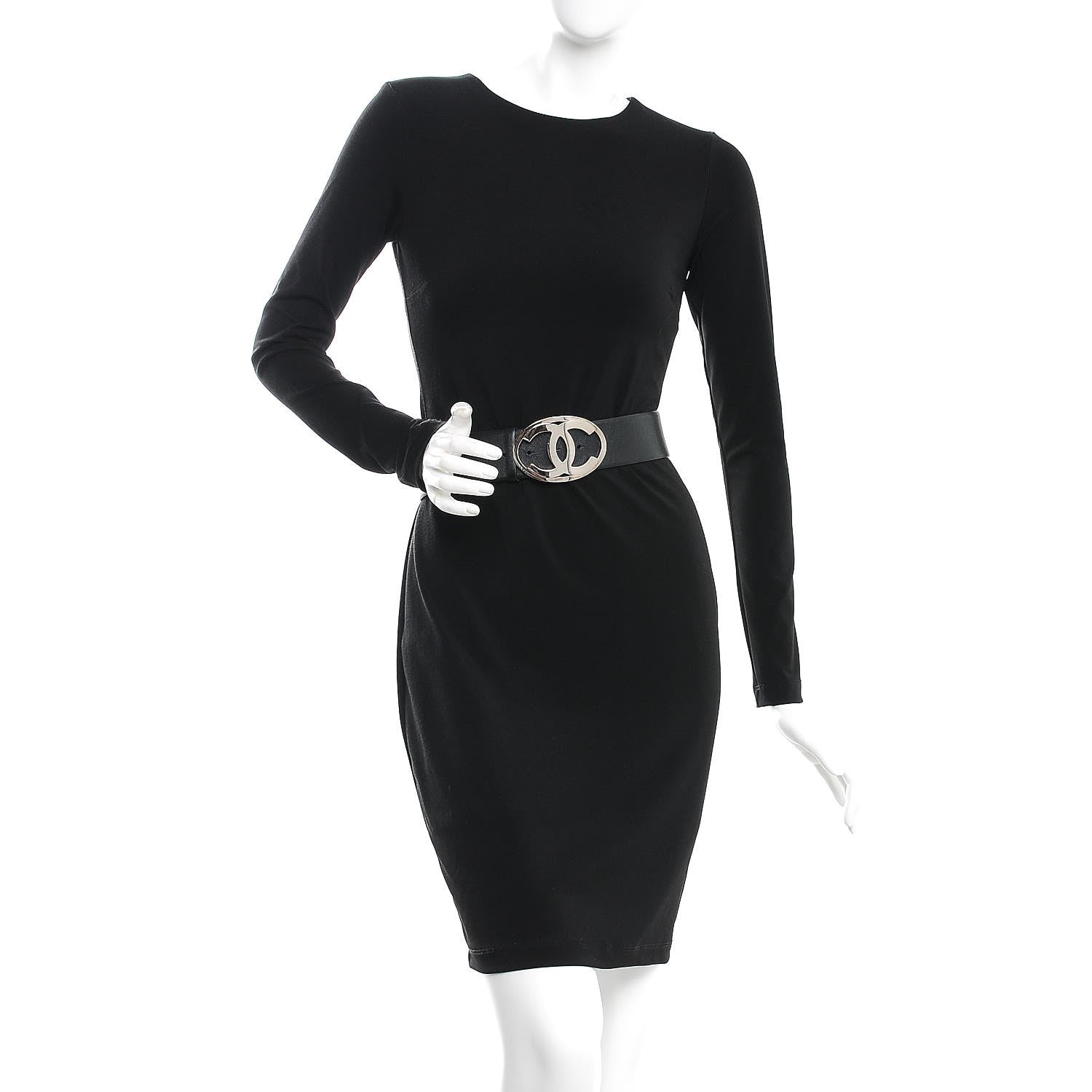 Chanel Calfskin CC Belt 90 36 Black 2 of 8