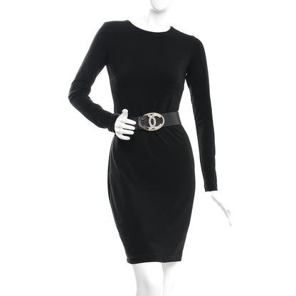 Chanel Calfskin CC Belt 90 36 Black 2 of 8