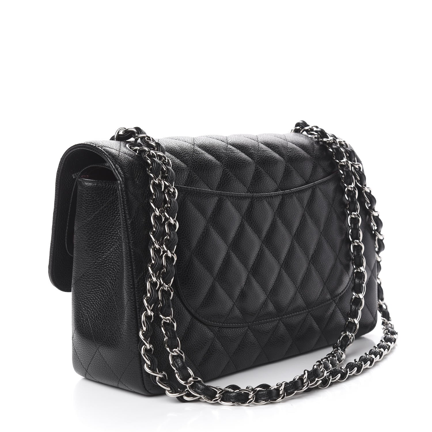 Chanel Caviar Quilted Jumbo Double Flap Black 3 of 11
