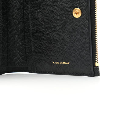 Saint Laurent Grain De Poudre Monogram Bi-Fold Wallet Black 7 of 8