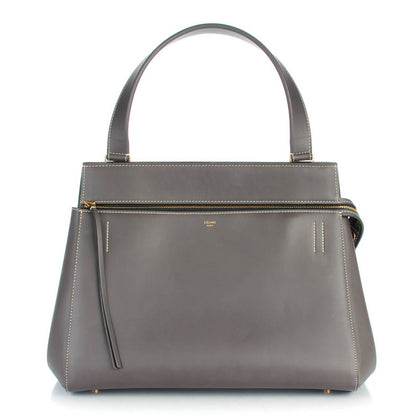 Celine Smooth Calfskin Medium Edge Shoulder Bag Grey 1 of 8