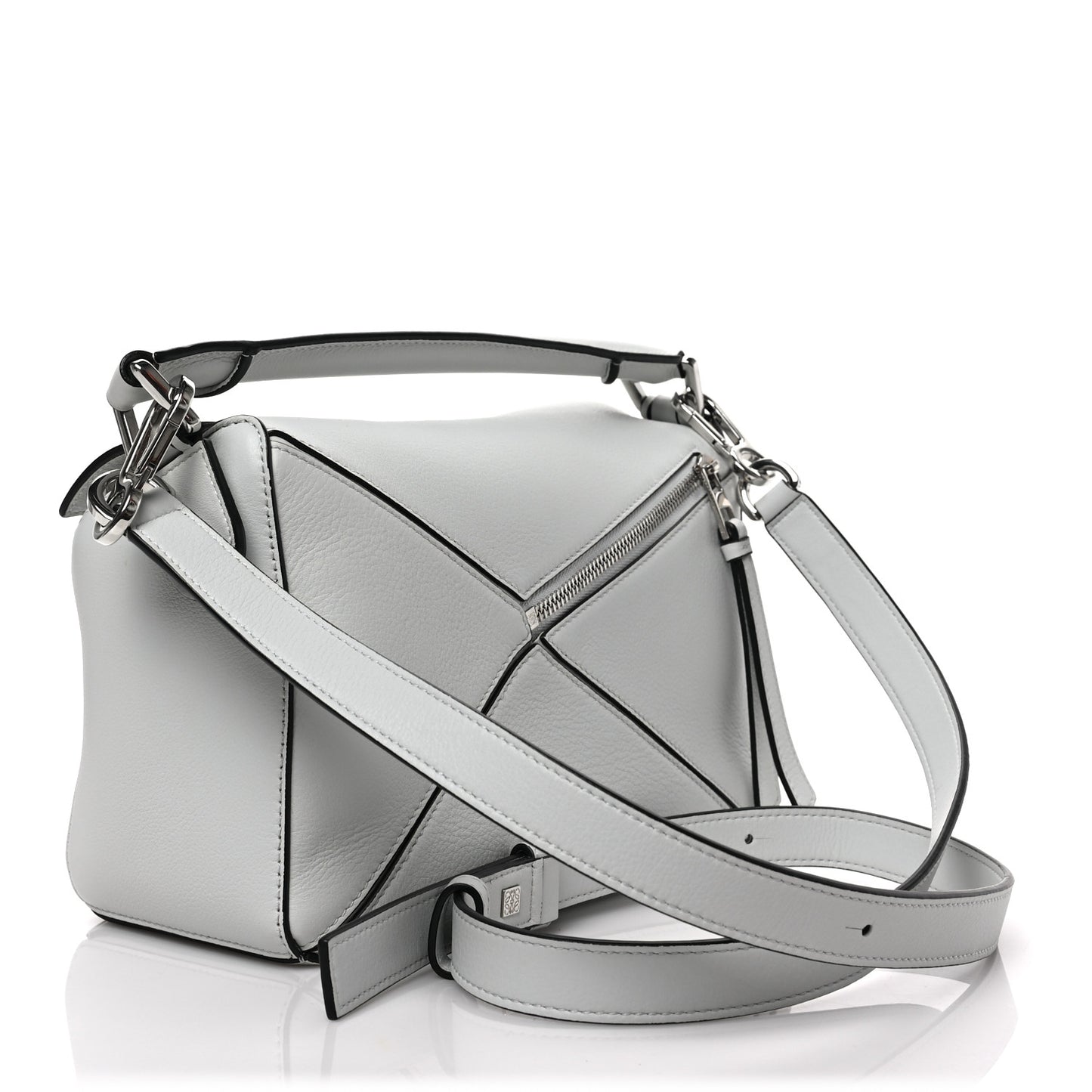 Calfskin Small Puzzle Bag Kaolin