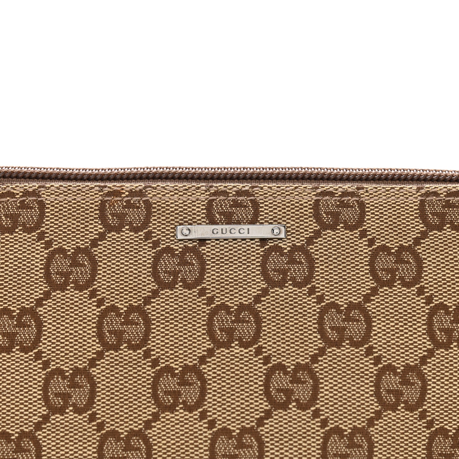 Gucci Monogram Web Boat Pochette Green 8 of 12