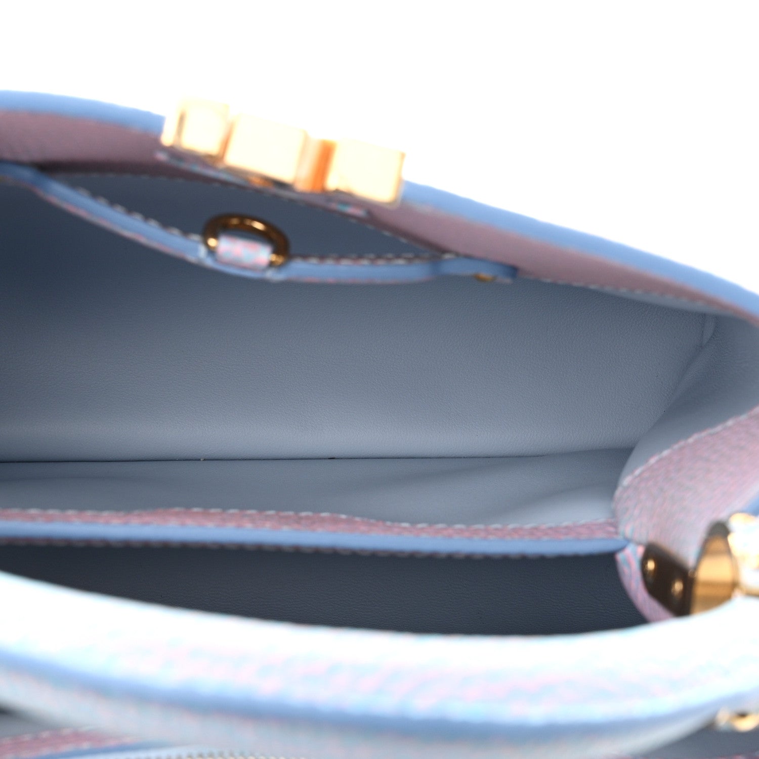 Louis Vuitton Taurillon Summer Stardust Capucines BB Lilas Purple 6 of 11