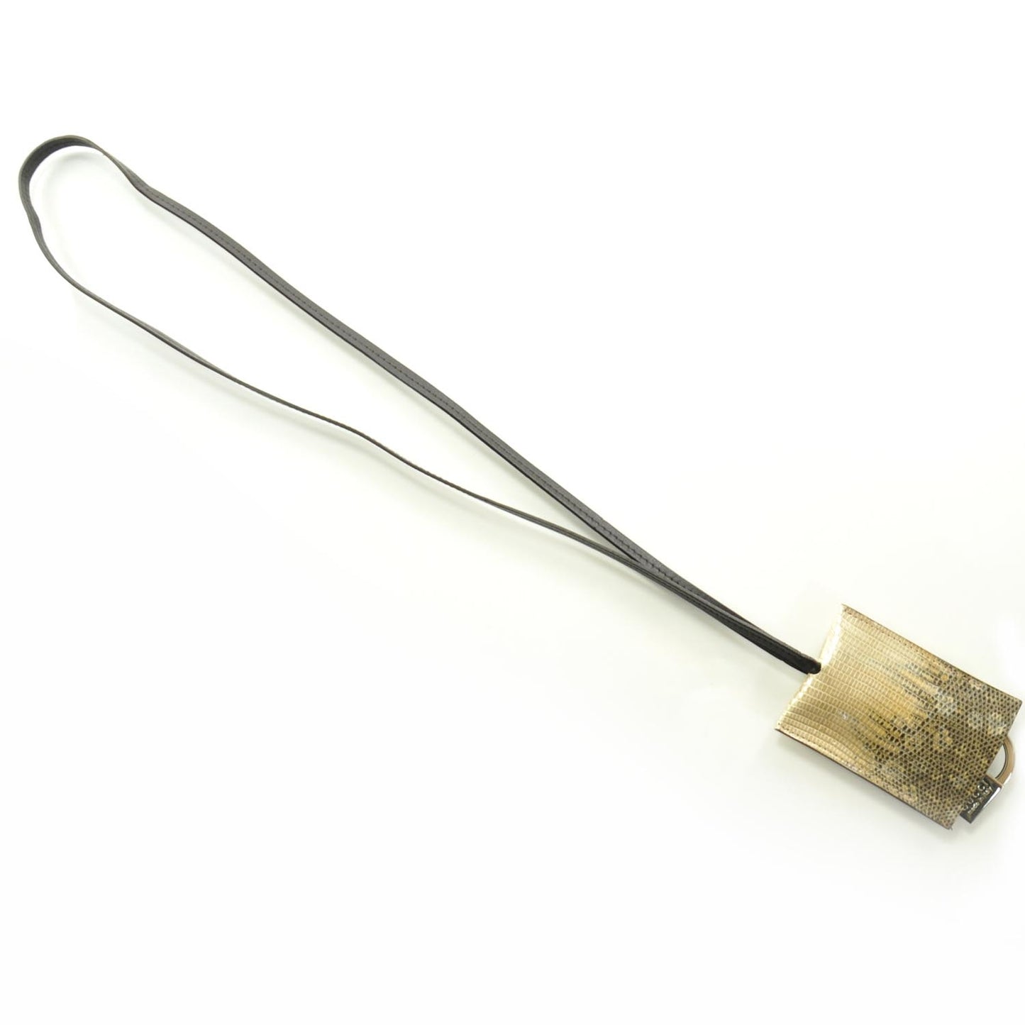 Lizard Leather Key Fob Necklace