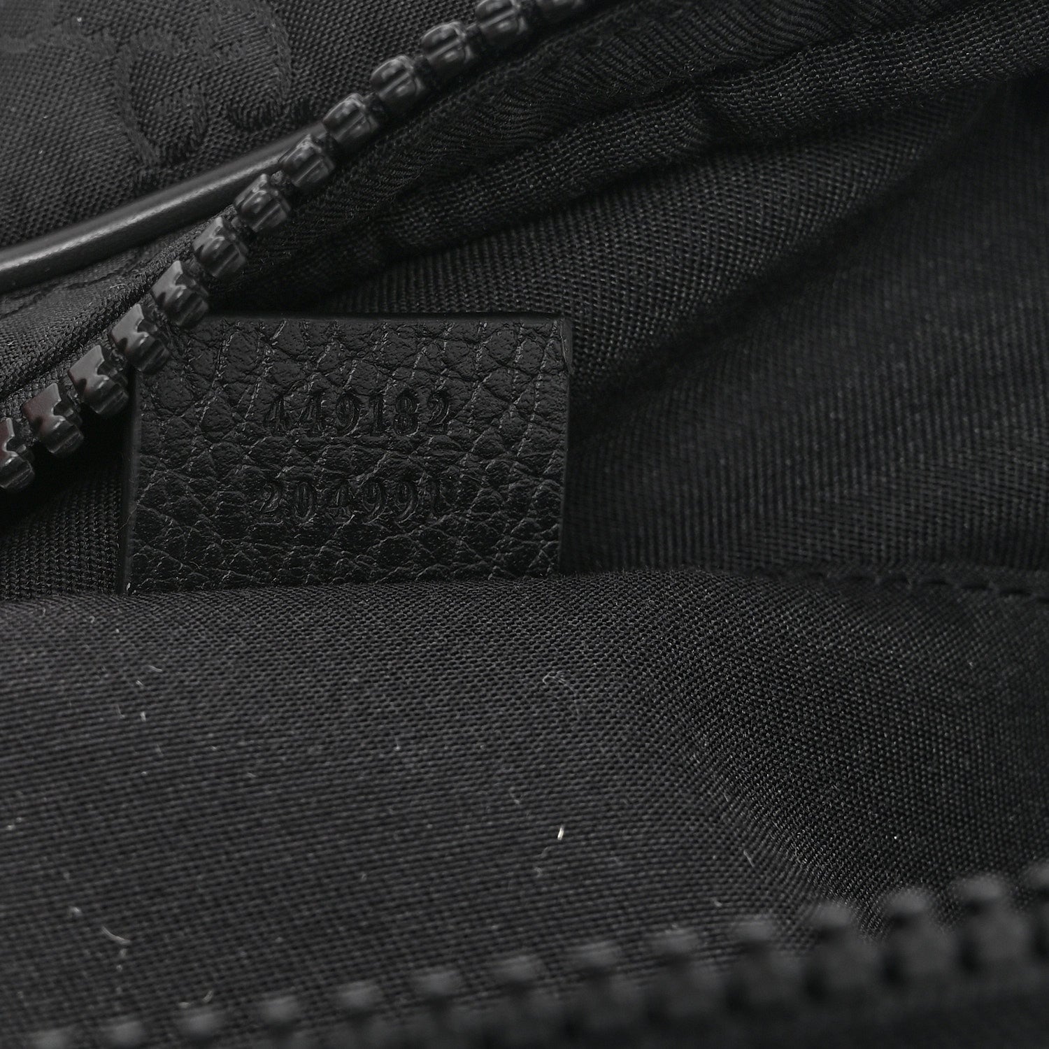 Gucci Nylon Monogram Fanny Pack Belt Bag Black 7 of 10