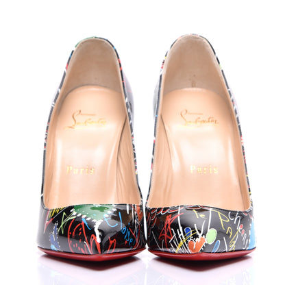 Christian Louboutin Patent Loubitag Pigalle Follies 100 Pumps 36 Black 2 of 8