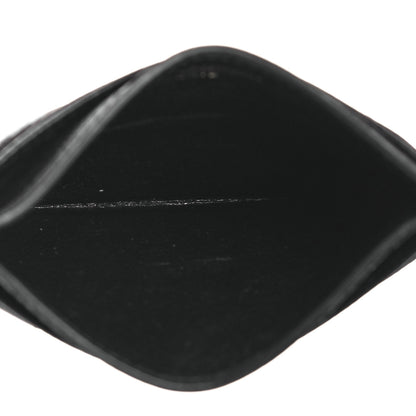 Saint Laurent Grain De Poudre Matelasse Chevron Monogram Credit Card Case Black 5 of 11