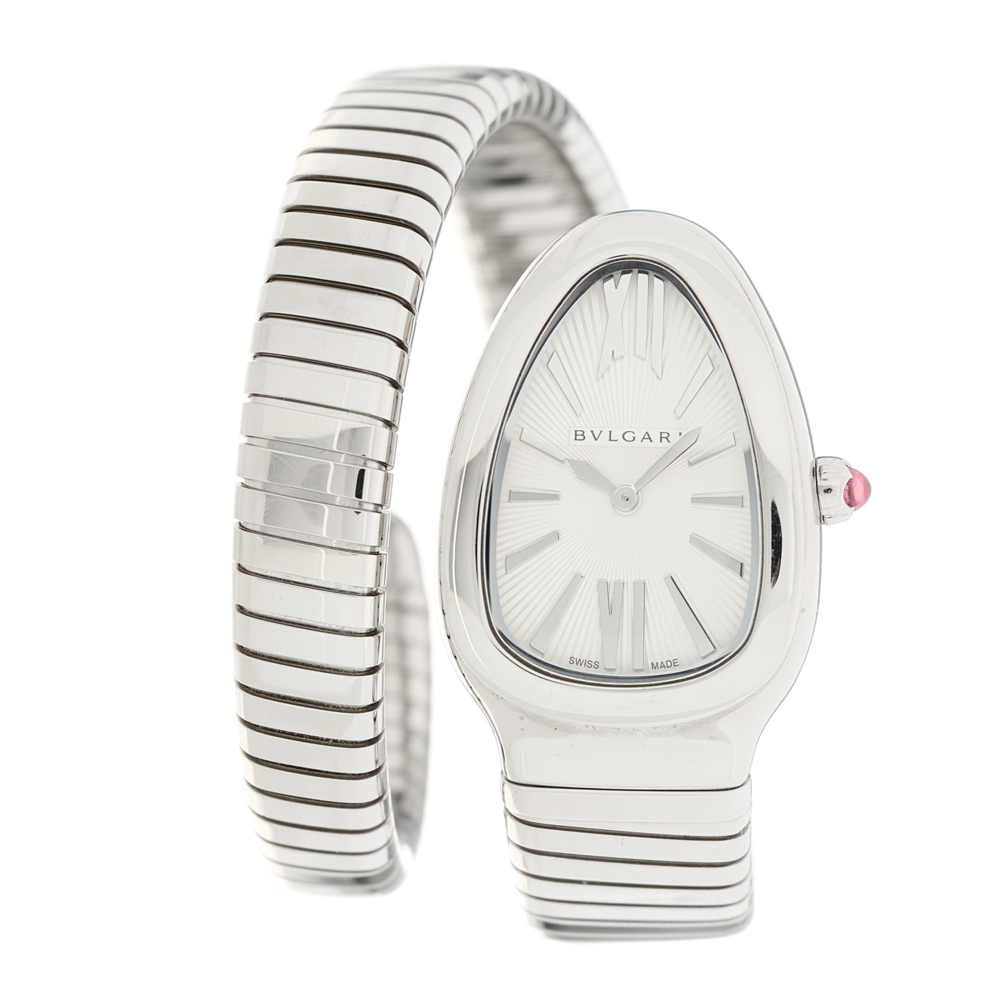 Stainless Steel 35mm Serpenti Tubogas Quartz Watch