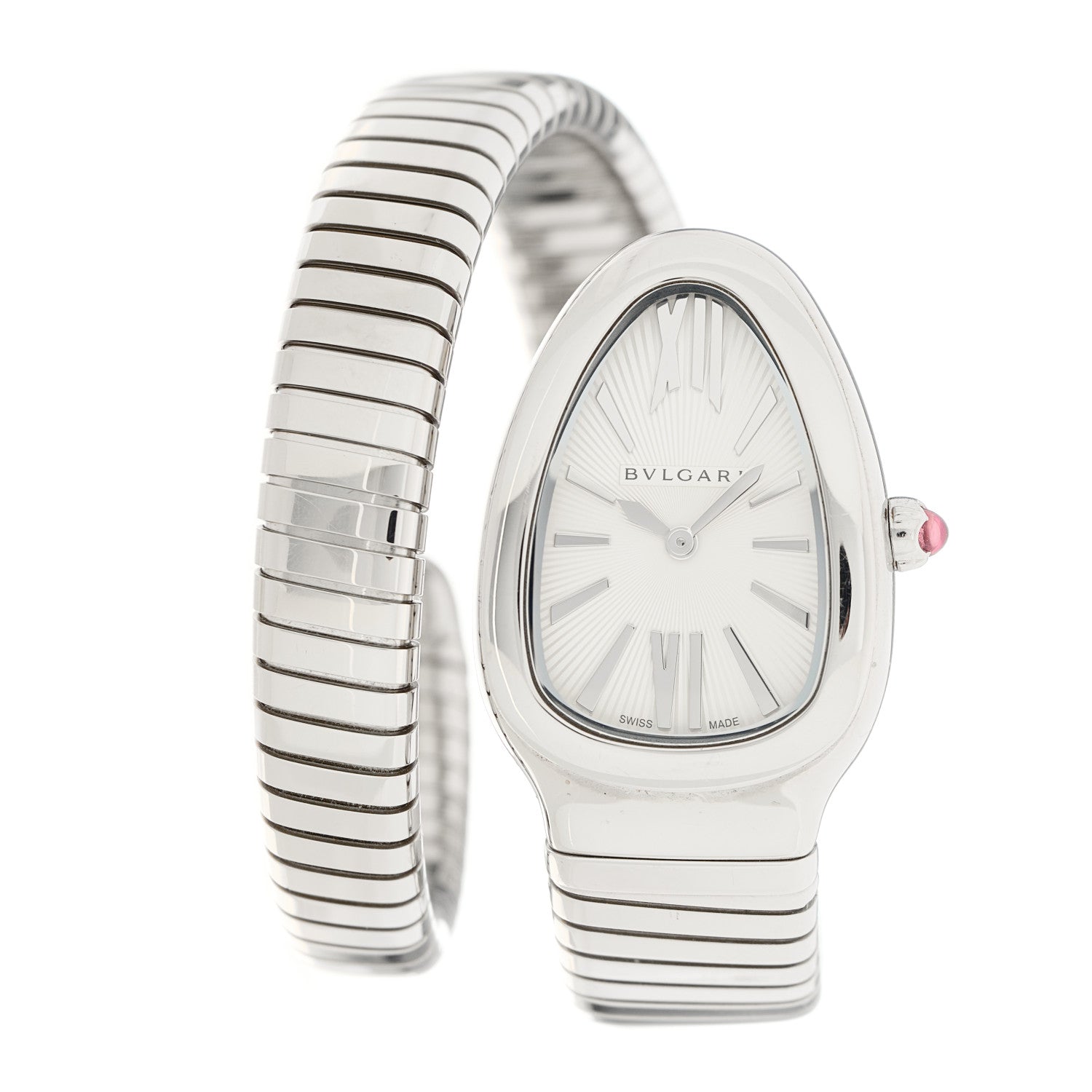 Bulgari Stainless Steel 35mm Serpenti Tubogas Quartz Watch 1 of 5