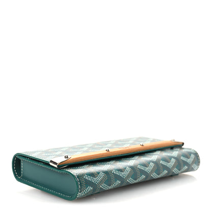 Goyard Goyardine Monte Carlo Bois Clutch Green 4 of 9