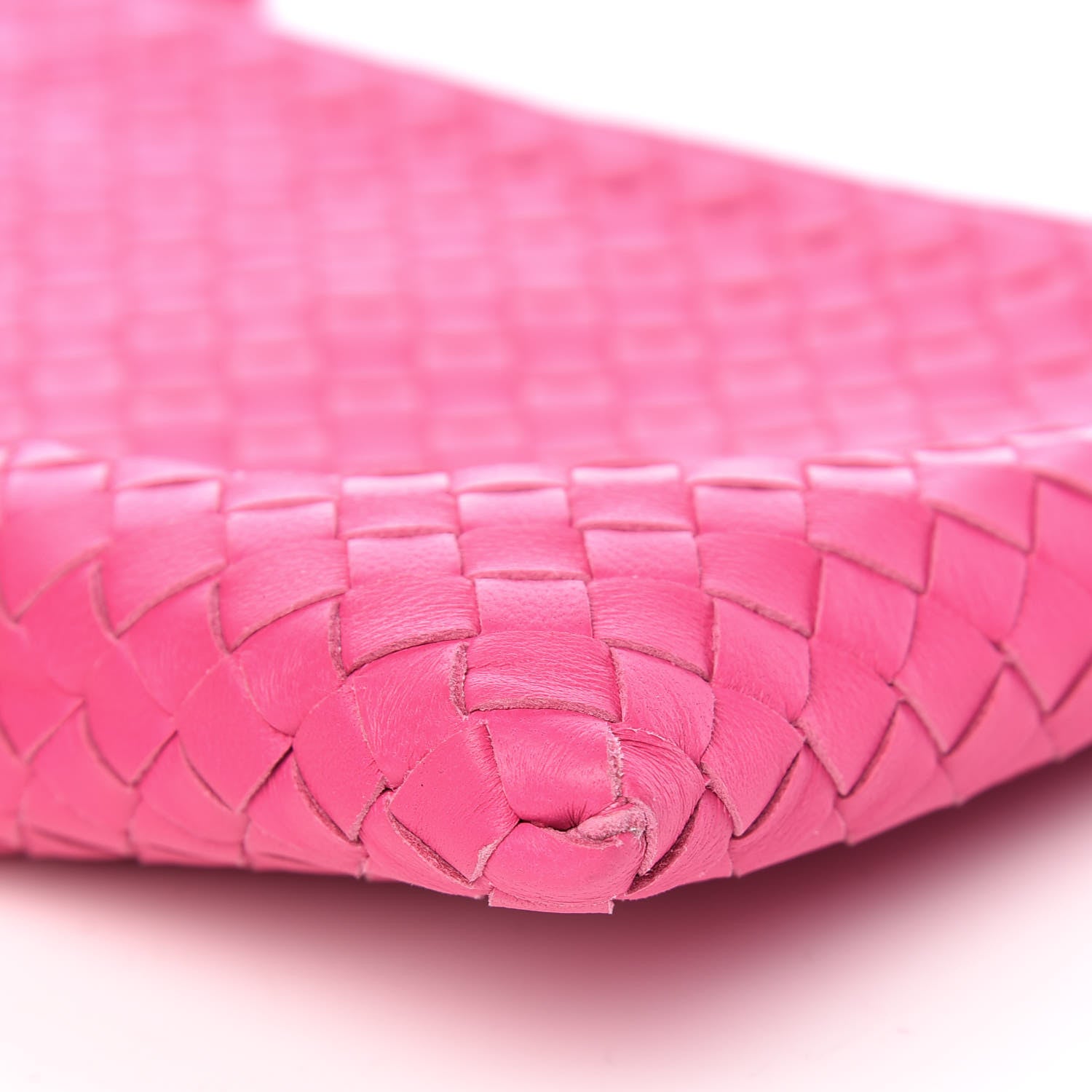 Bottega Veneta Nappa Intrecciato Flat Zip Pouch Rosa Shock 11 of 13