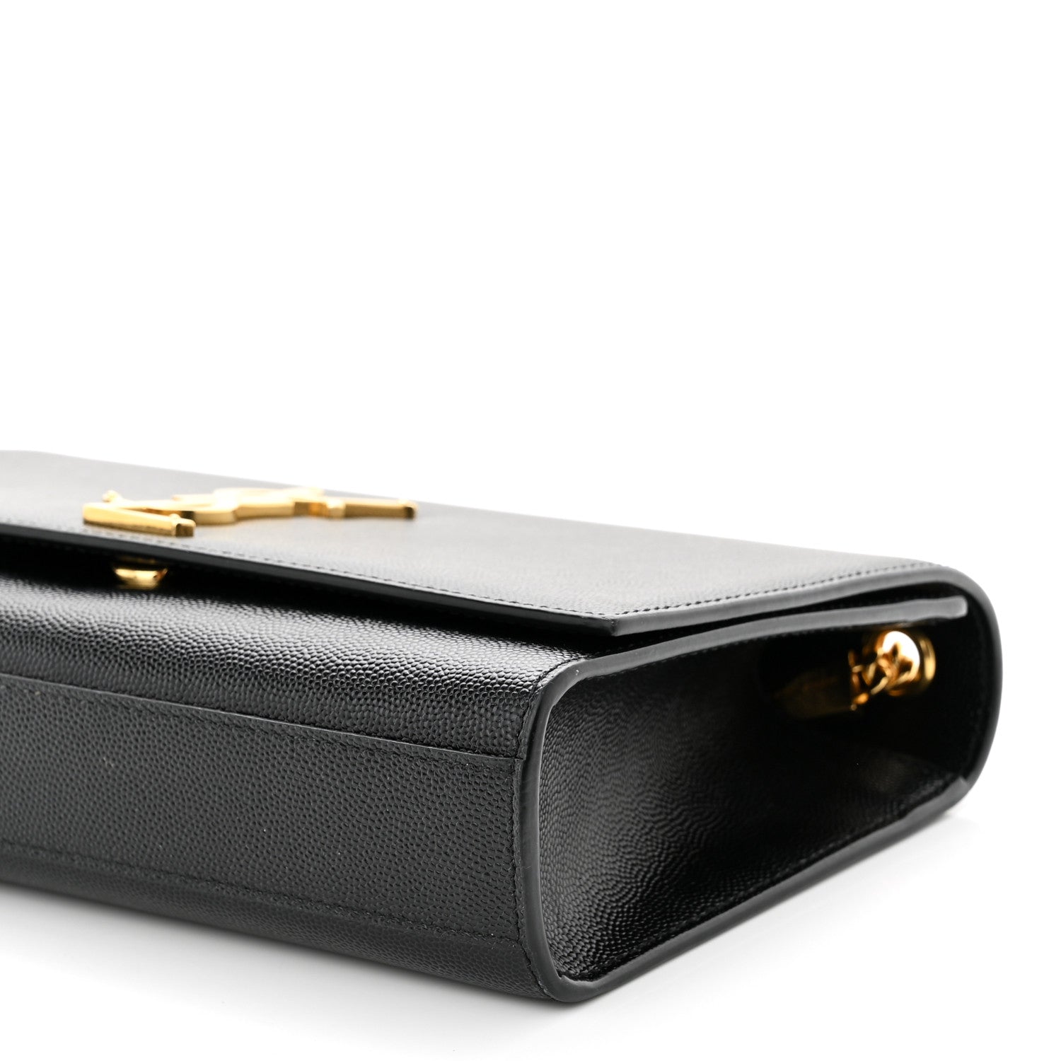 Saint Laurent Grain De Poudre Medium Classic Monogram Kate Satchel Black 9 of 11