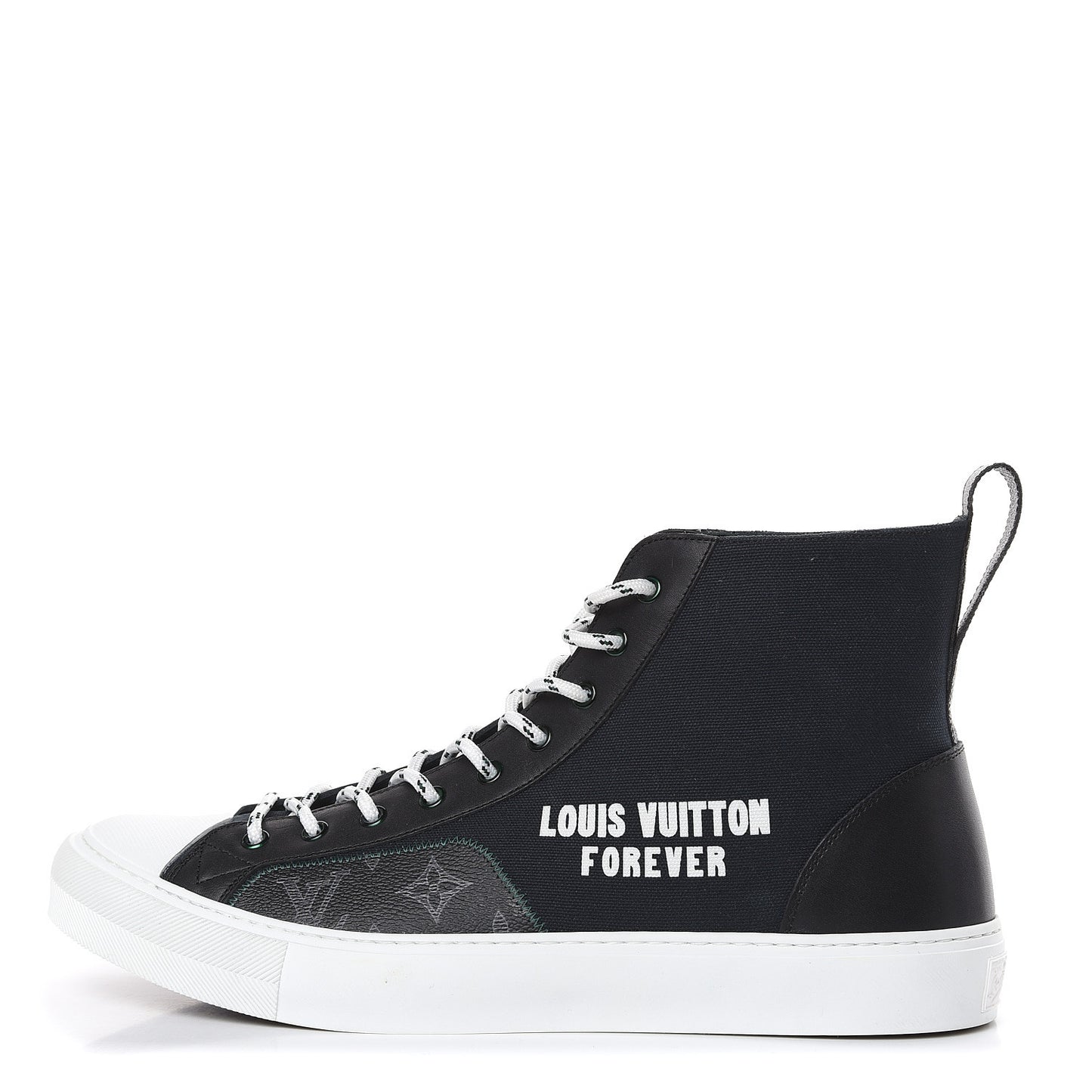 Canvas LV Forever Mens Tattoo Sneaker Boots 11 Black