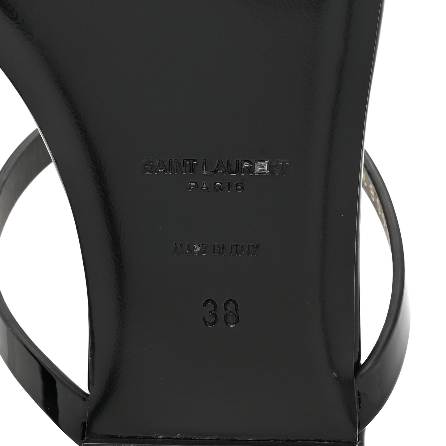 Calfskin Cassandra Monogram Sandals 38 Black