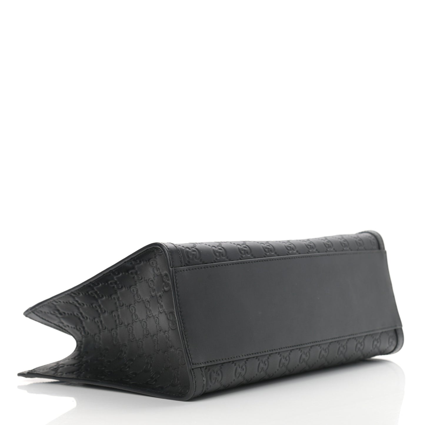 Guccissima Medium Padlock Tote Black