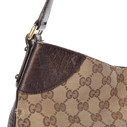 Gucci Monogram Hasler Hobo Dark Brown 16 of 24