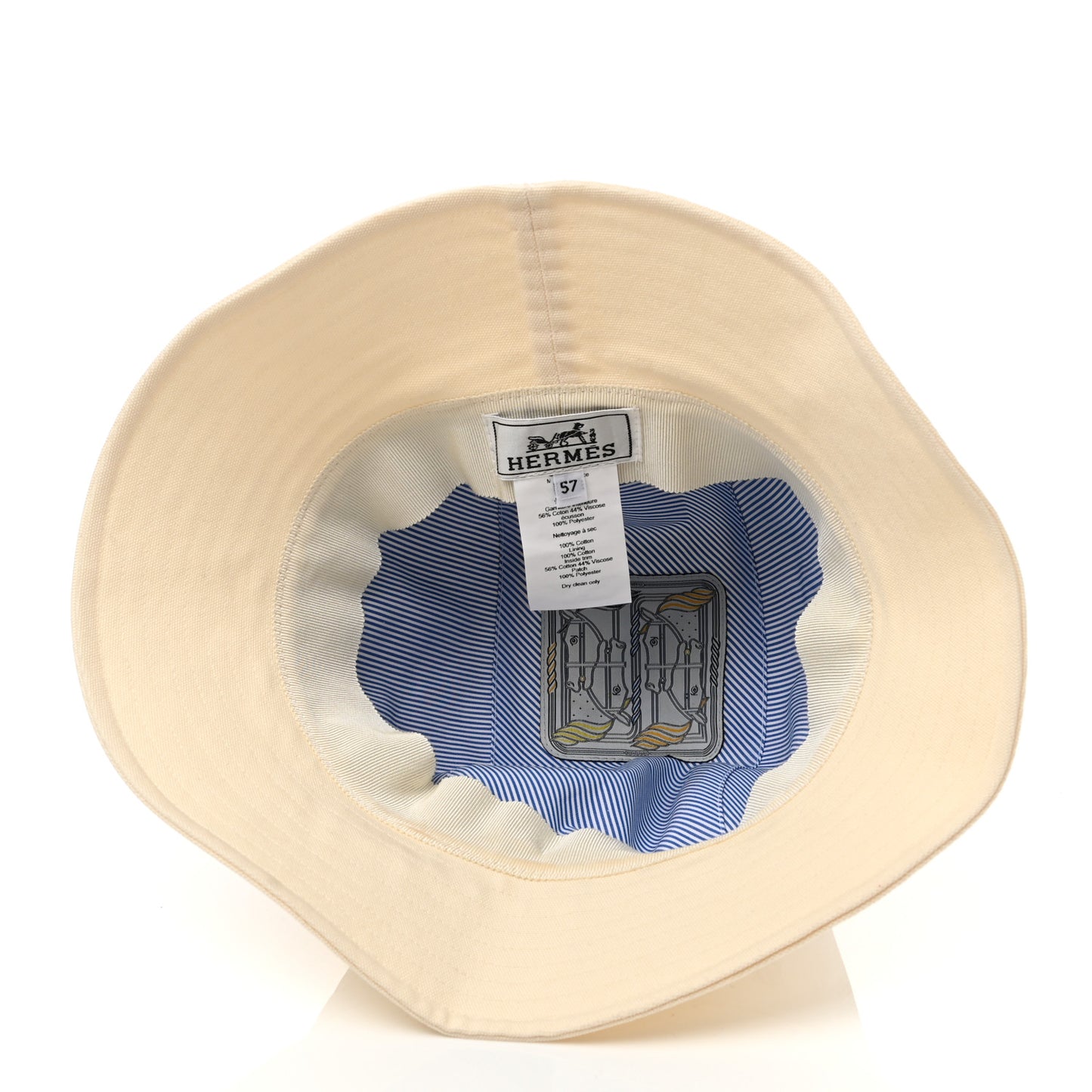 Cotton Bucket Hat 57 White