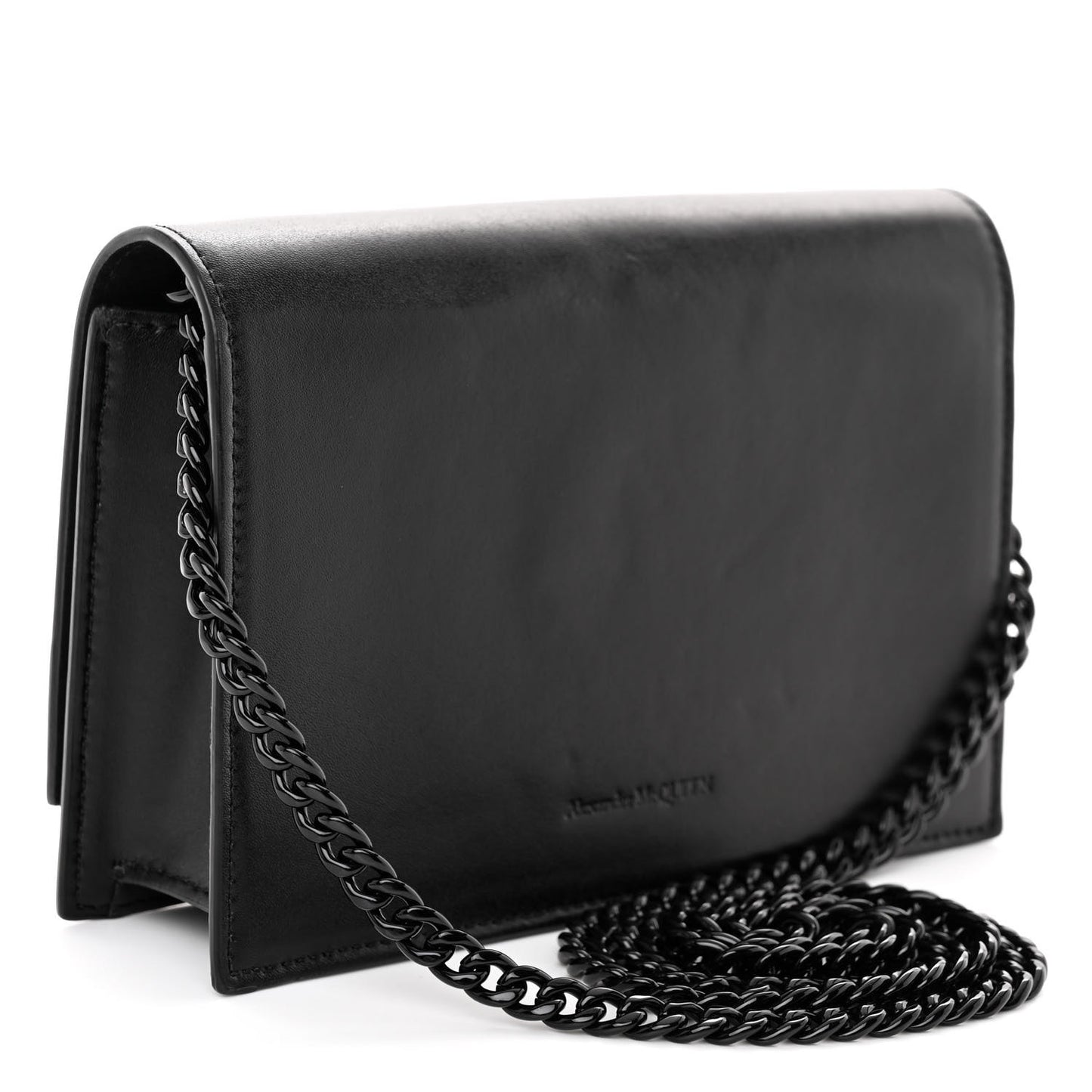 Calfskin Skull Small Crossbody Bag Black