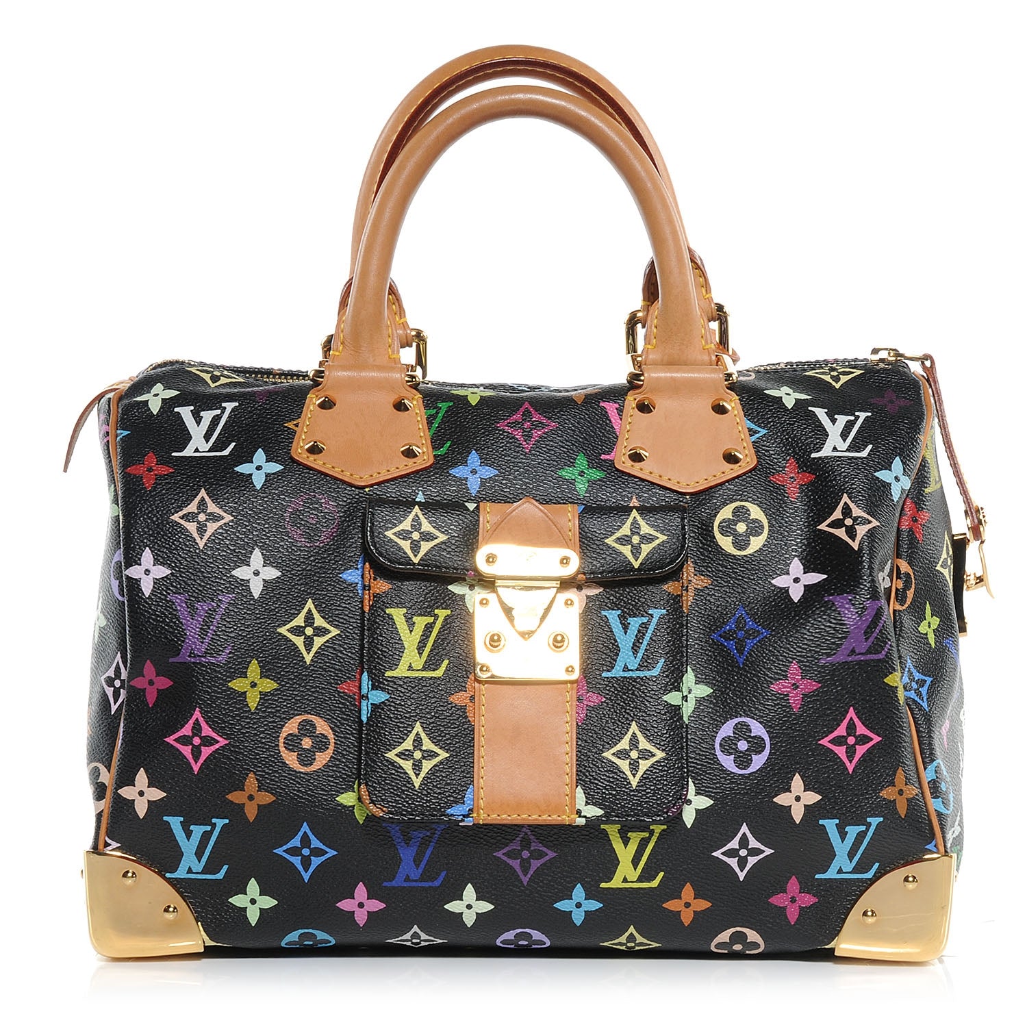 Louis Vuitton Monogram Multicolor Speedy 30 Black 1 of 7