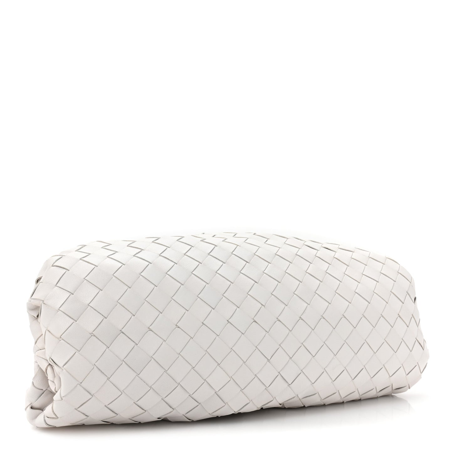 Nappa Maxi Intrecciato The Pouch Oversized Clutch Chalk