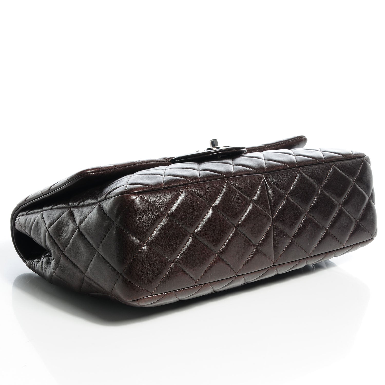 Chanel Lambskin Jumbo Single Flap Brown 4 of 9