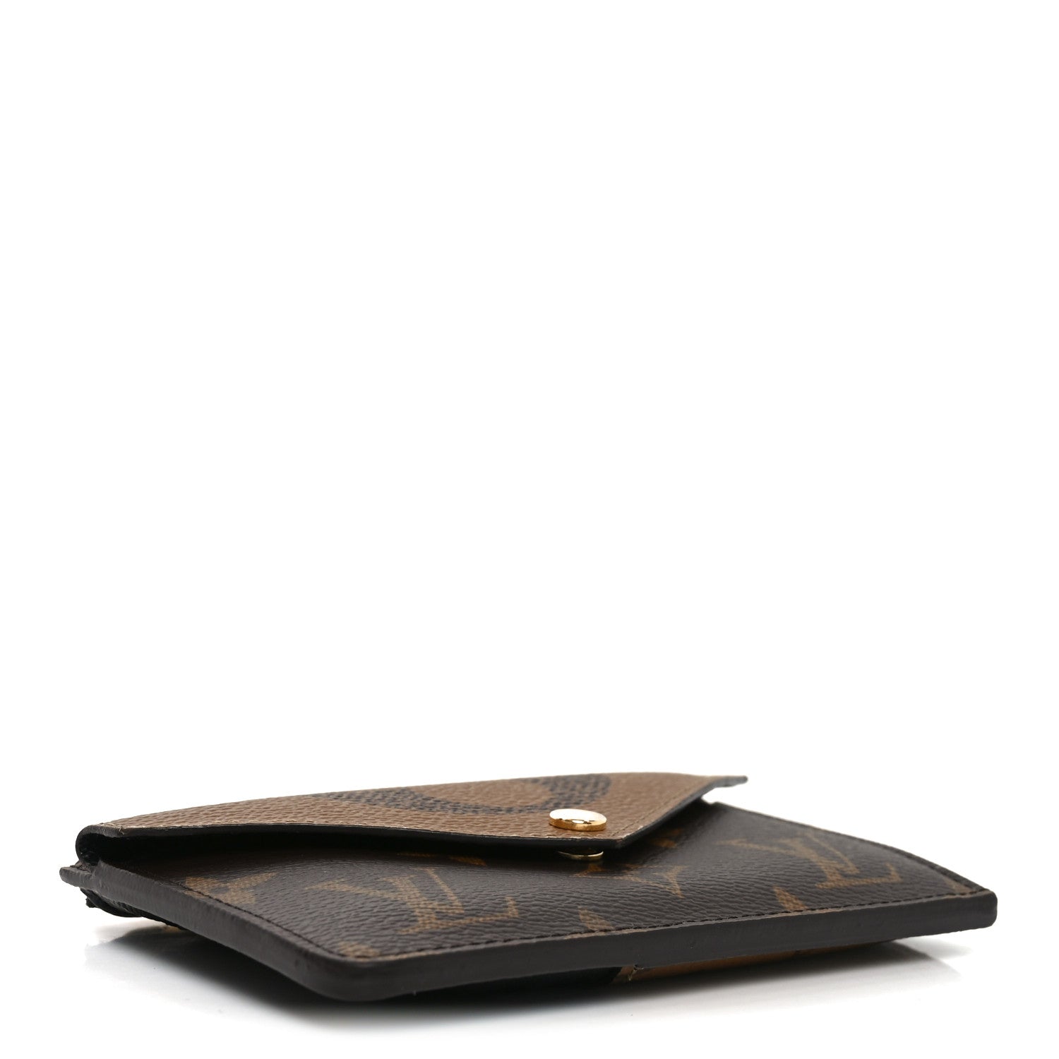 Louis Vuitton Reverse Monogram Recto Verso Card Holder Brown