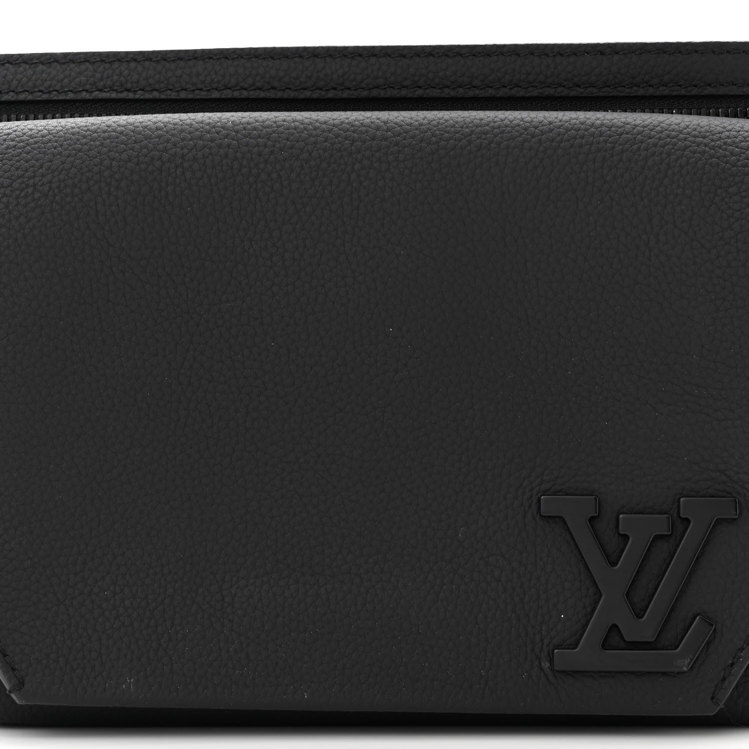 Louis Vuitton Grained Calfskin Aerogram Takeoff Slingbag Black 7 of 10
