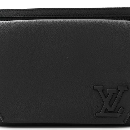 Louis Vuitton Grained Calfskin Aerogram Takeoff Slingbag Black 7 of 10