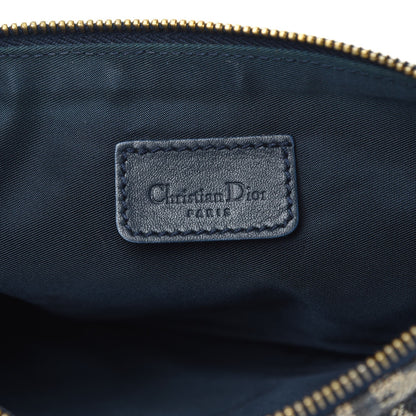 Christian Dior Monogram Mini Saddle Pochette Navy 6 of 7