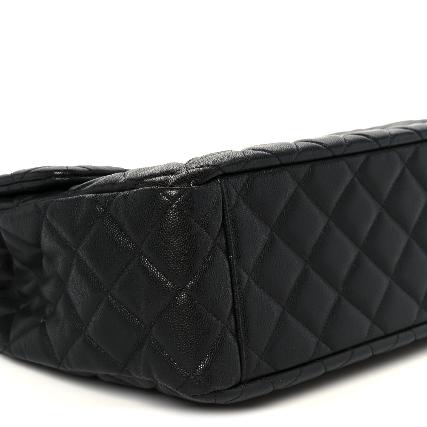 Caviar Quilted XXL Travel Flap Bag Black