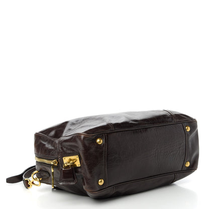 Prada Vitello Shine Bauletto Bruciato 4 of 9