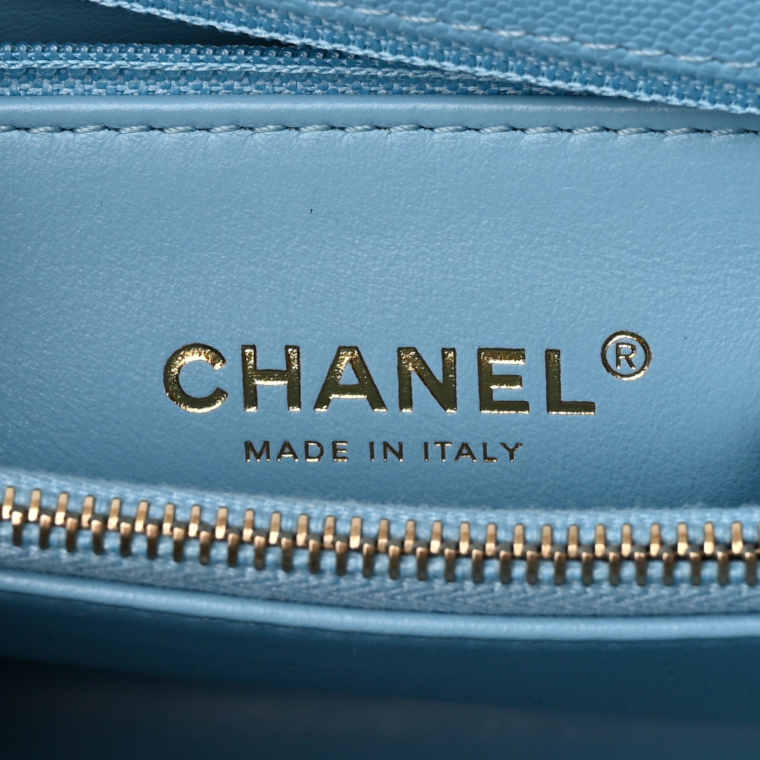 Chanel Caviar Quilted Small Coco Chain Handle Flap Light Blue 6 of 11