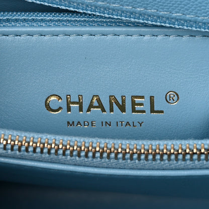 Chanel Caviar Quilted Small Coco Chain Handle Flap Light Blue 6 of 11