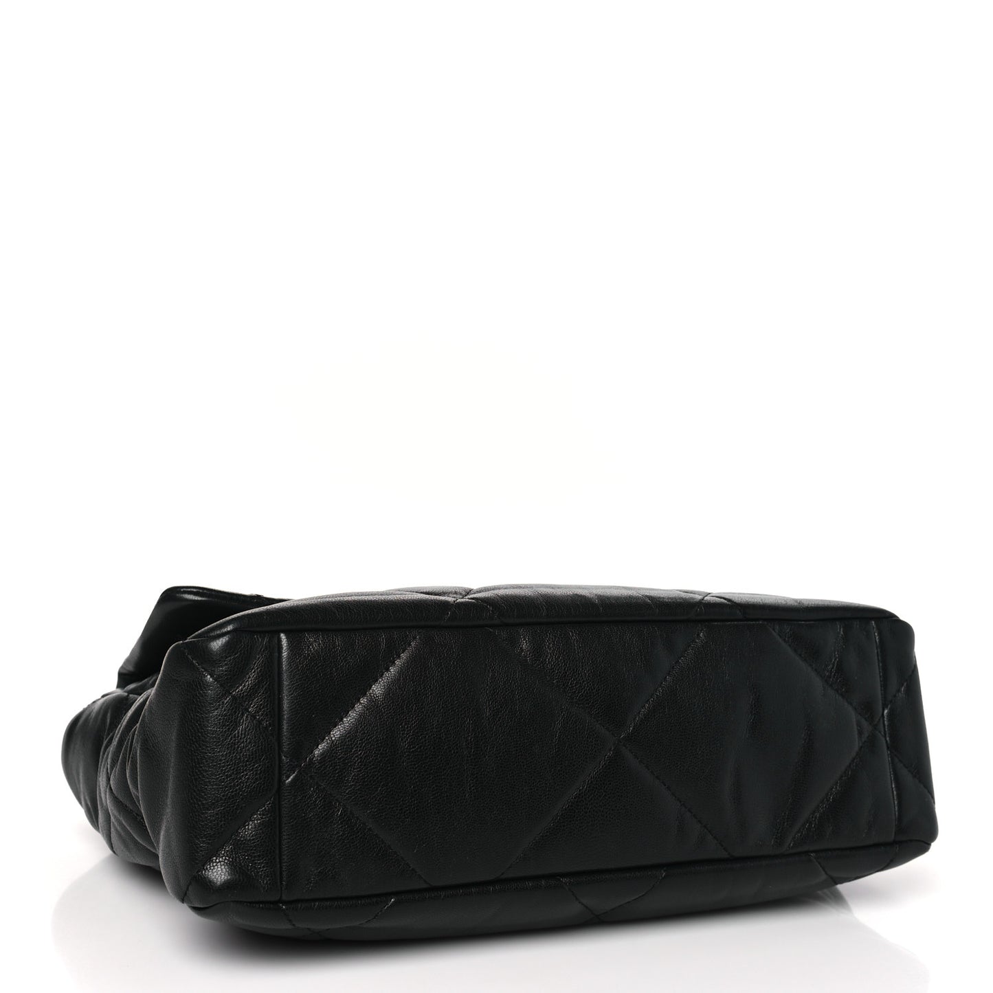 Goatskin Quilted Large Chanel 19 Flap Black