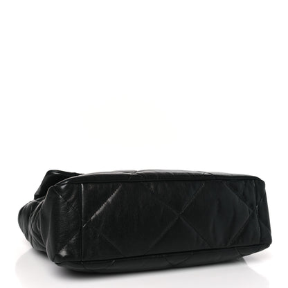Chanel Goatskin Quilted Large Chanel 19 Flap Black 4 of 11