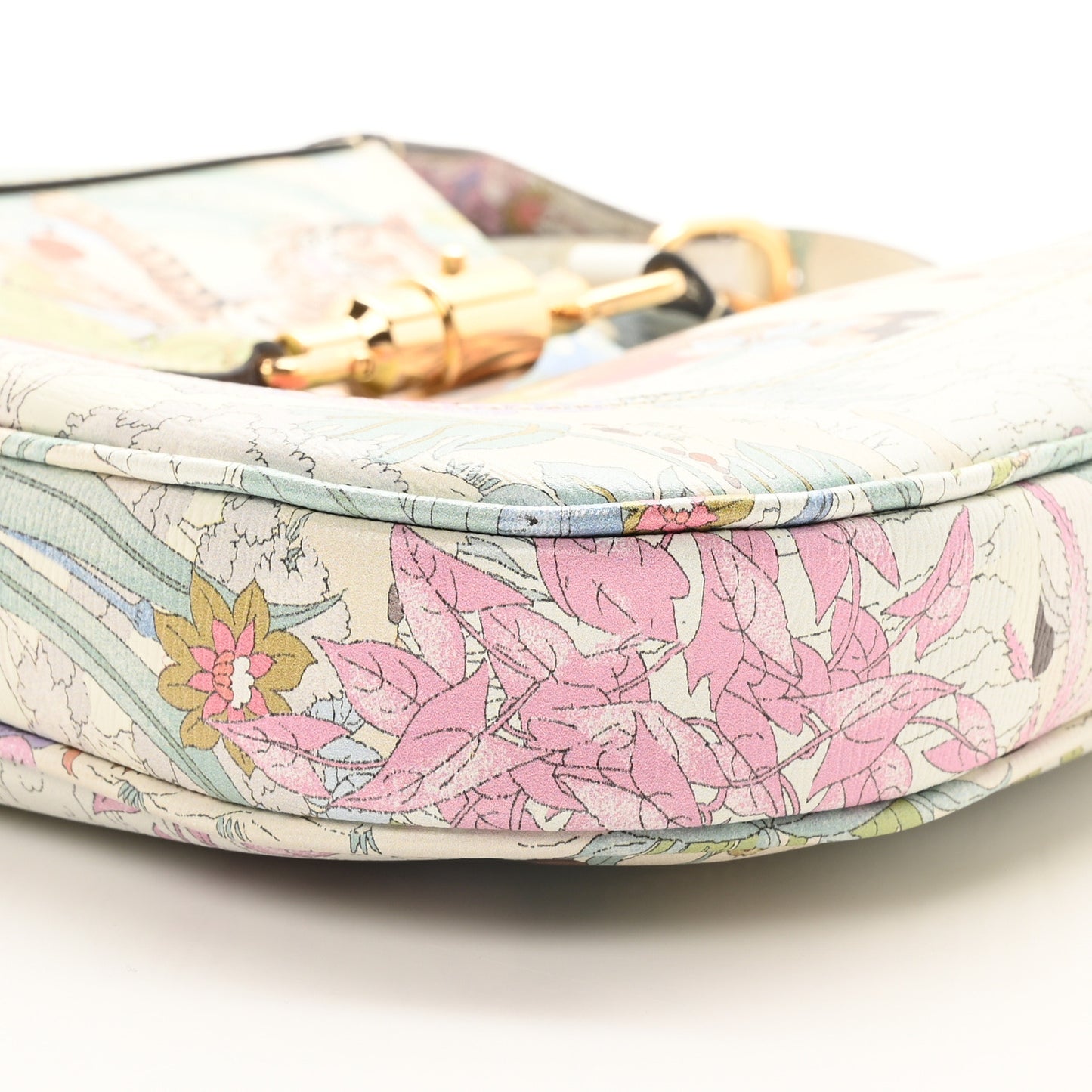 New Shangai Calfskin Tiger Savanah Small Jackie 1961 Hobo Chalky White Multicolor