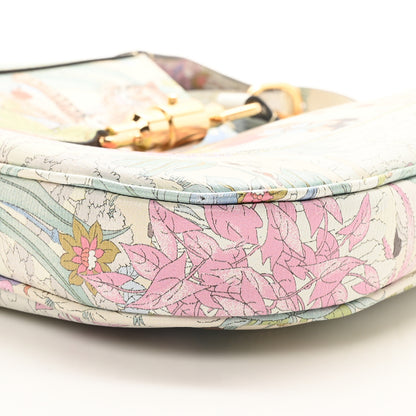 Gucci New Shangai Calfskin Tiger Savanah Small Jackie 1961 Hobo Chalky White Multicolor 10 of 10