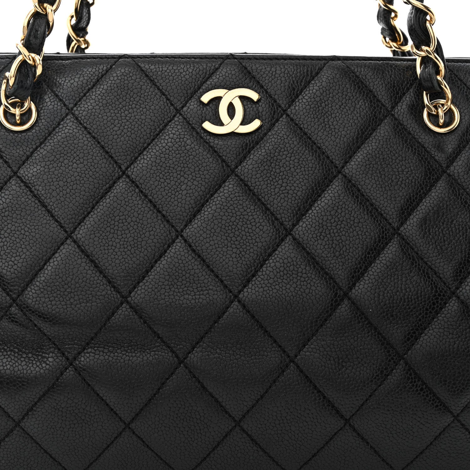 Chanel Caviar Quilted Shopping Tote Black 8 of 14