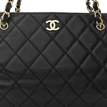 Chanel Caviar Quilted Shopping Tote Black 8 of 14