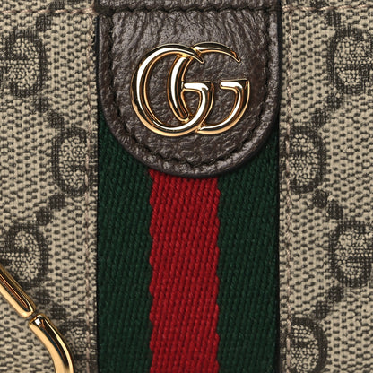 Gucci GG Supreme Monogram Web Ophidia Key Case Beige New Acero 8 of 8