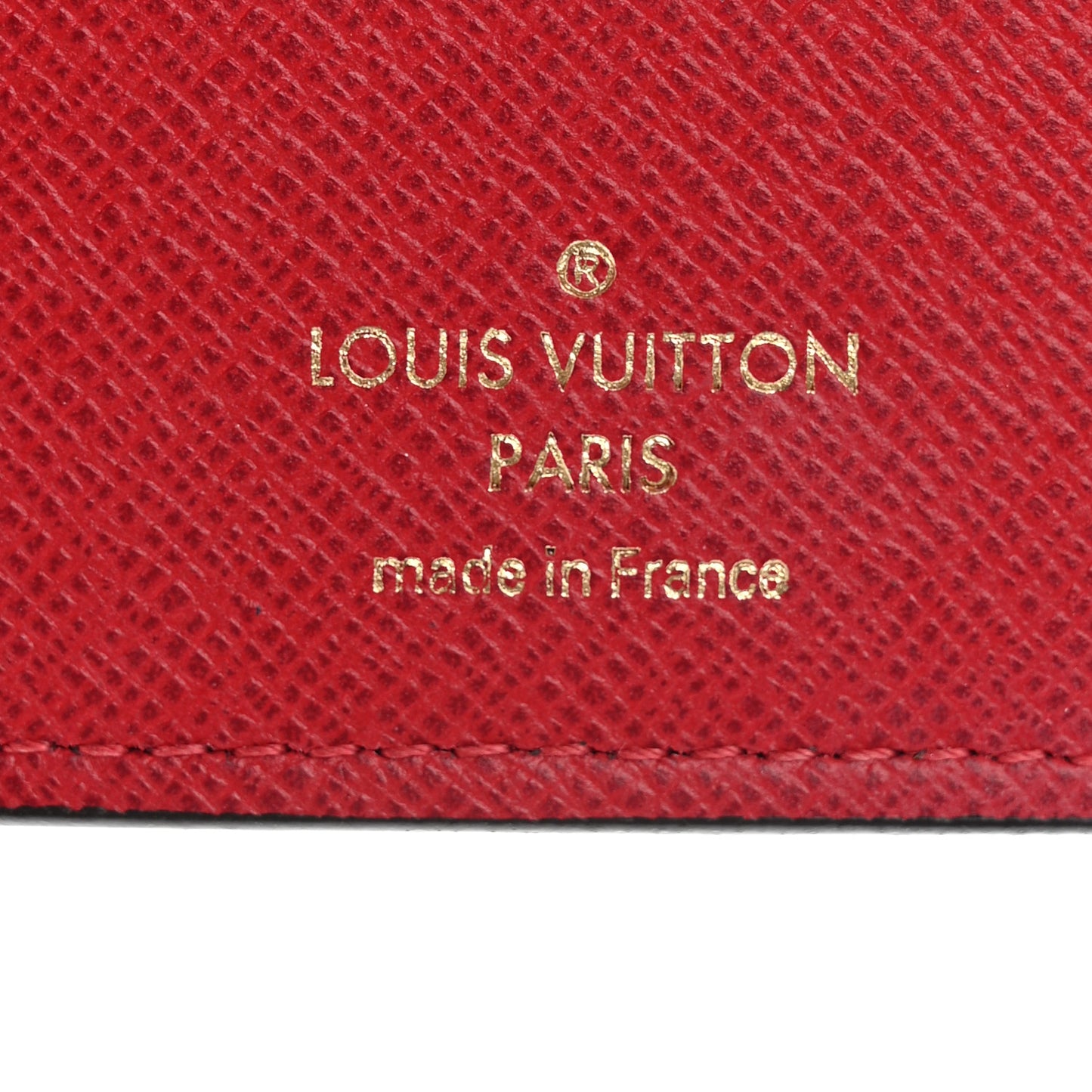 Damier Ebene Victorine Wallet Red