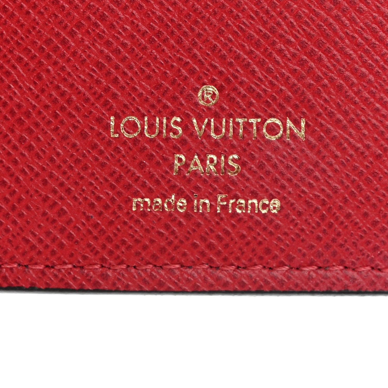 Louis Vuitton Damier Ebene Victorine Wallet Red 6 of 7