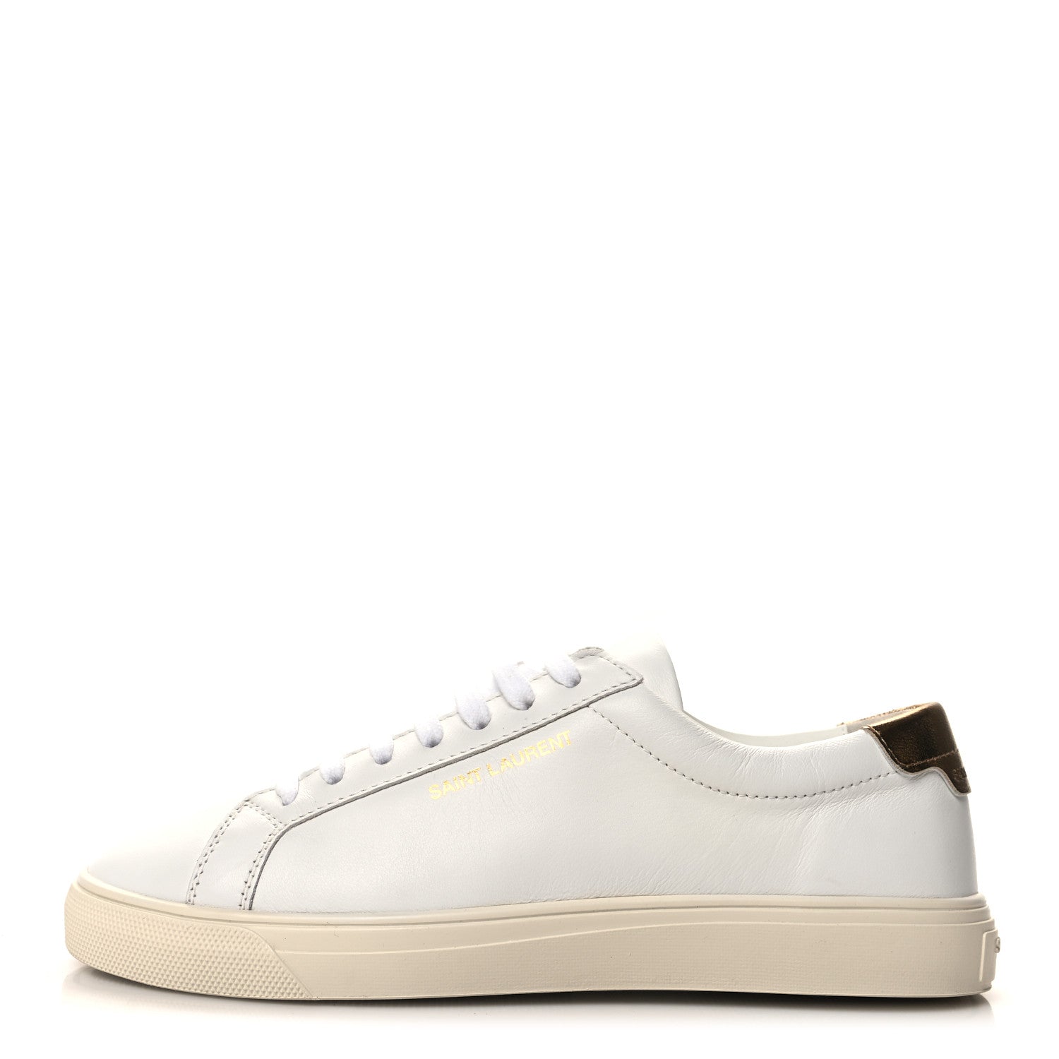 Saint Laurent Calfskin Andy Low Top Sneakers 36.5 Blanc Optique 1 of 9