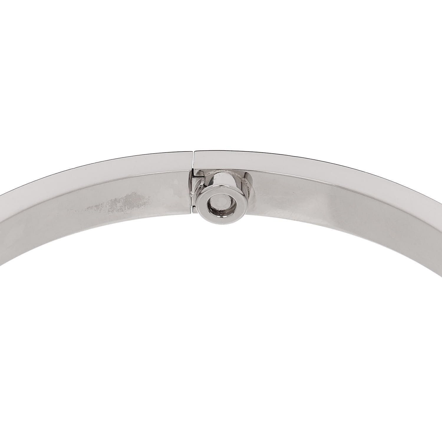 Cartier 18K White Gold Small LOVE Bracelet 15 7 of 7