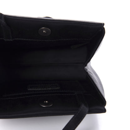 Chanel Satin Crystal Small Camellia Evening Bag Black 5 of 11